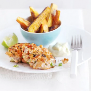 Salmon & ginger fish cakes